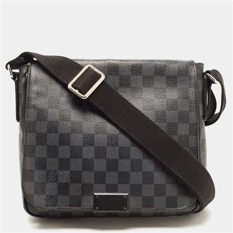 louis vuitton district pm damier graphite|louis vuitton damier wallet.